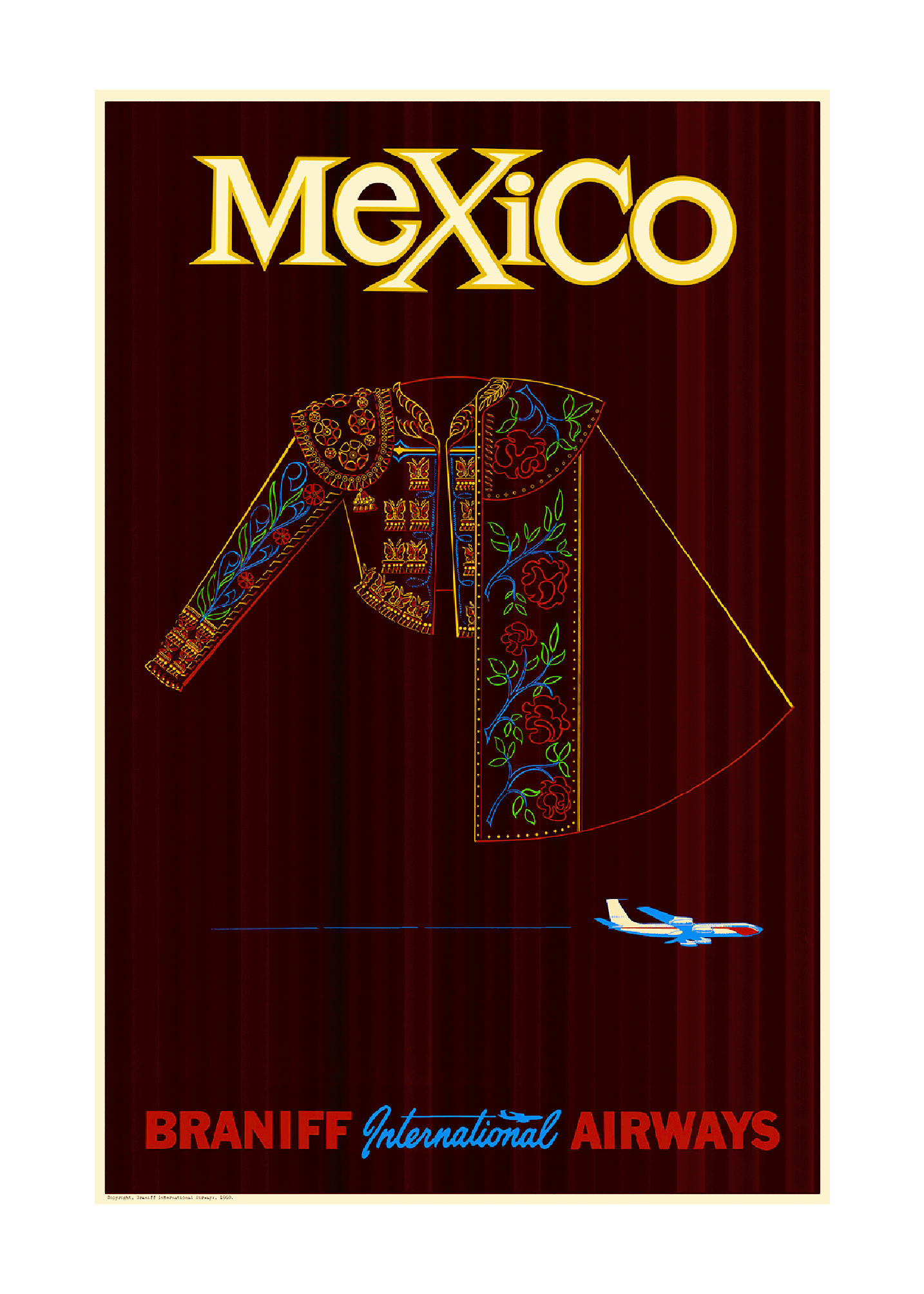 Mexico, Braniff International Airways, 1960s [Traje de luces].