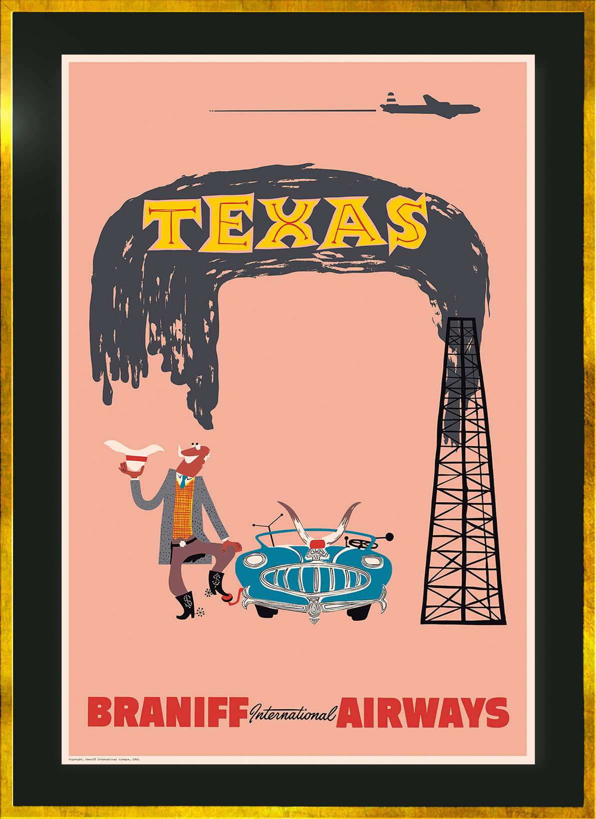 Texas, Braniff International Airways, 1960s [Oil Cowboy].