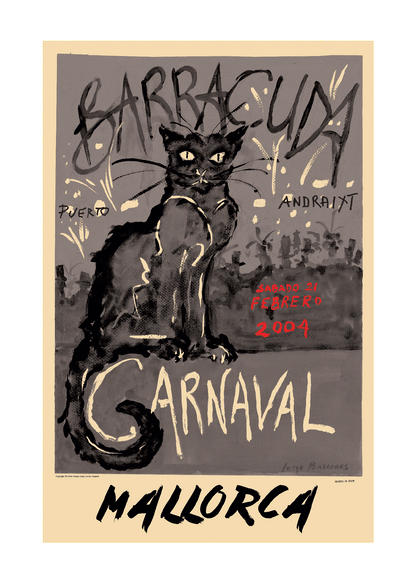 Barracuda, Chat Noir, Carnaval, Mallorca. [Grey]