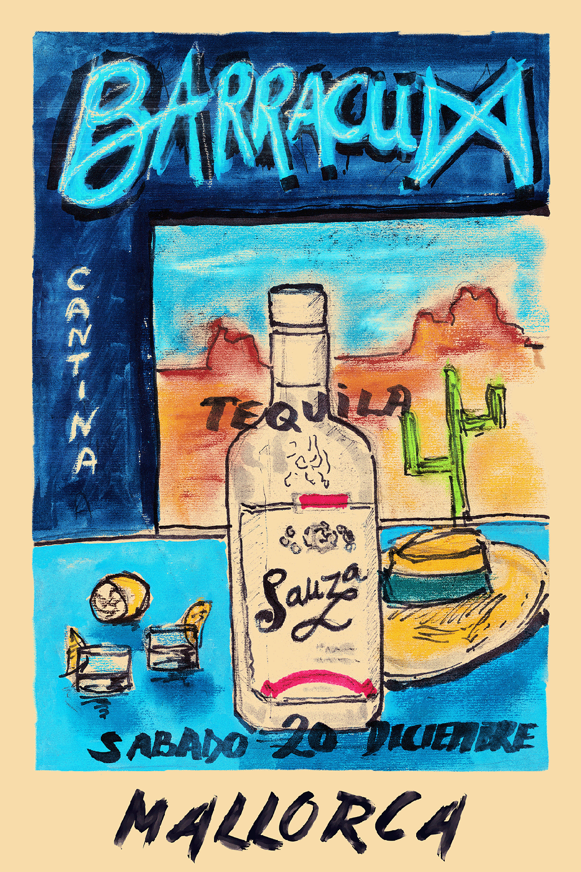 Barracuda, Antina & Tequila, Mallorca.