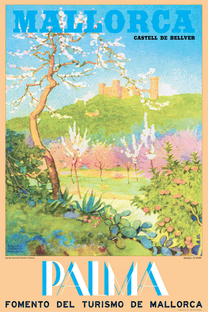 Castell De Bellver,  Palma De Mallorca, 1930s. [Summer Sale]