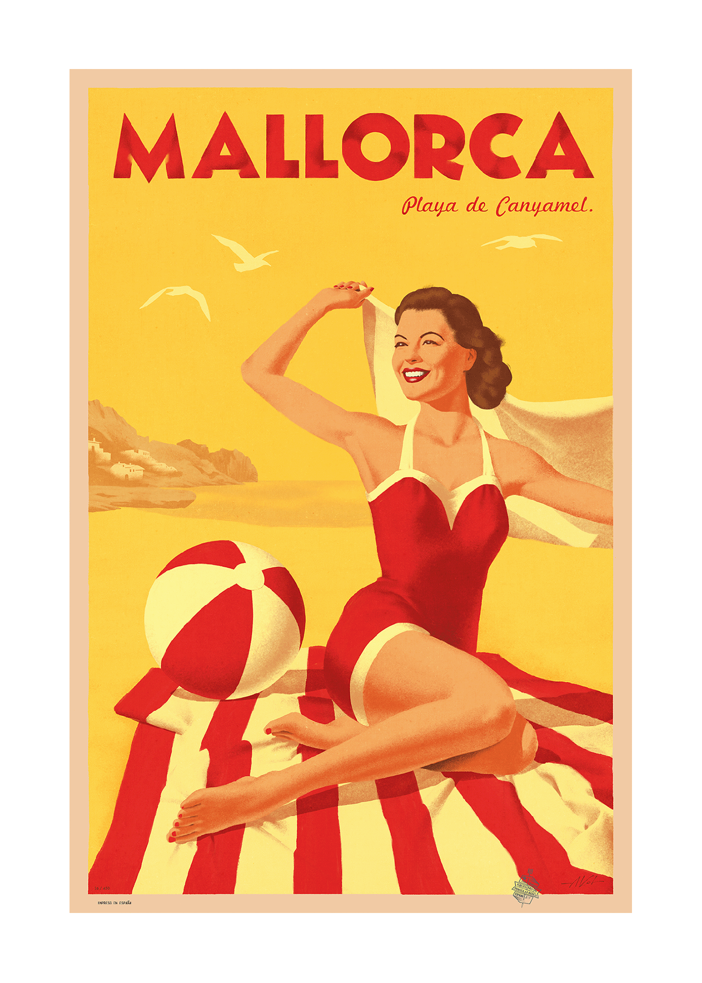 Allegra, Mallorca, Playa Canyamel, 1950s.