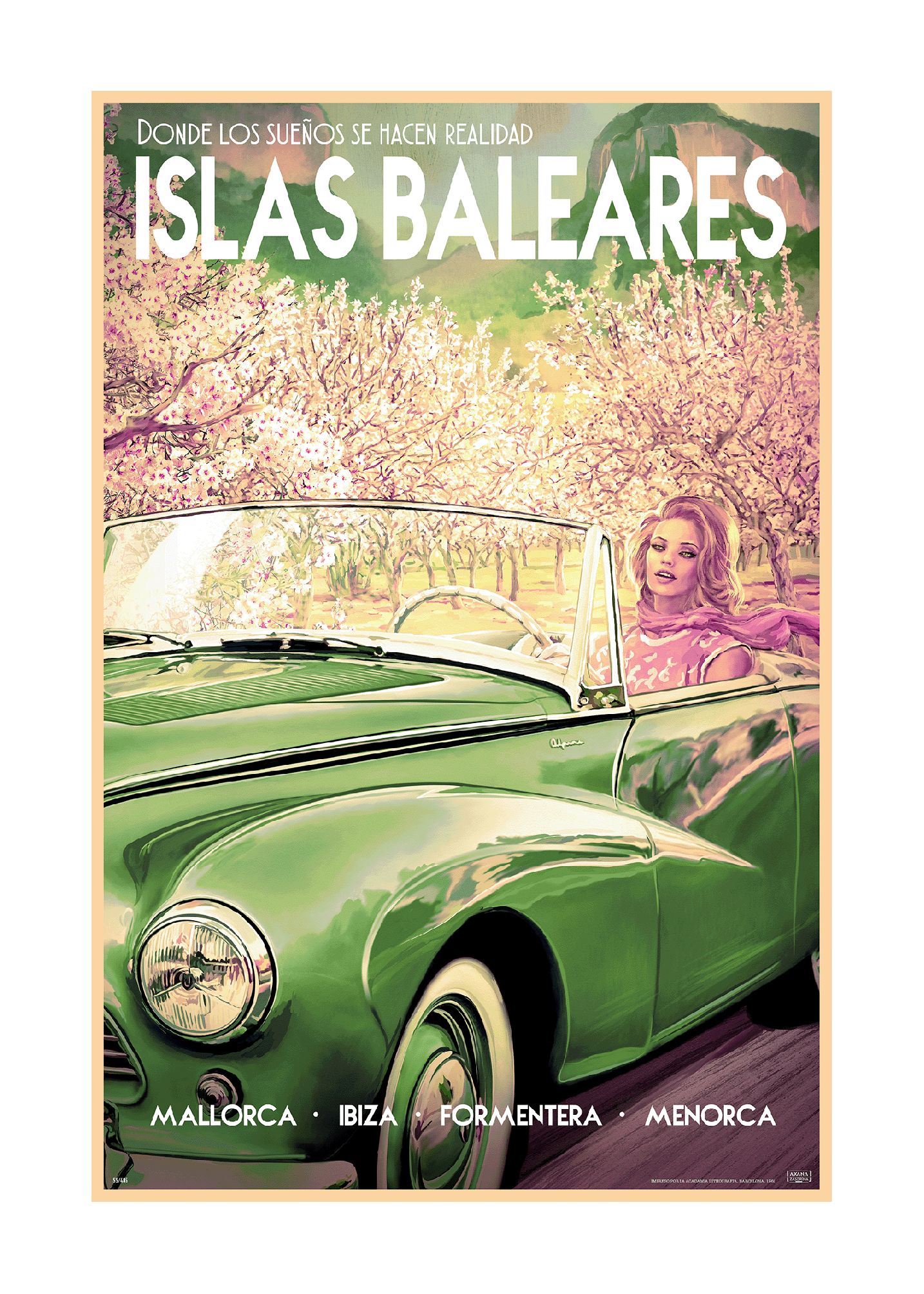 Conducir Por Las Islas Baleares, Alaro, Mallorca, 1960s.