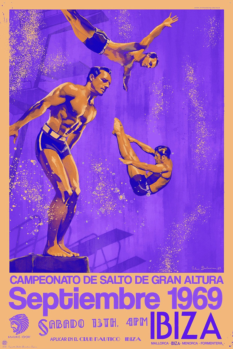 Campeonato de Salto 1969, Ibiza, Islas Baleares. [Purple]