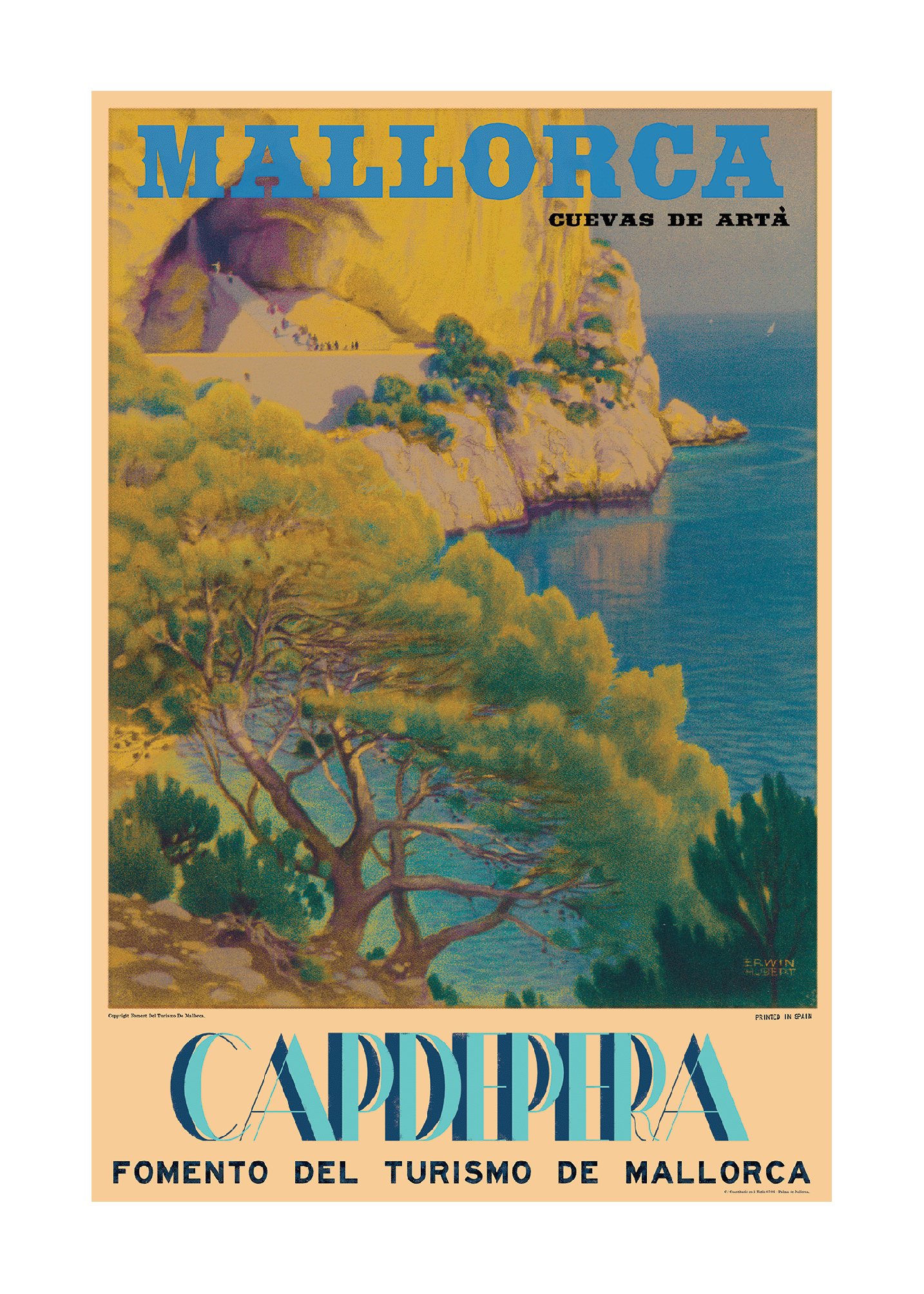 Cuevas De Artá, Capdepera, Mallorca, 1930s. [Summer Sale]