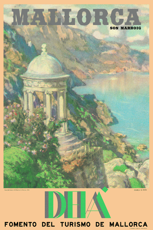 Deià, El Templete de Son Marroig, Mallorca, 1920s. [Summer Sale]