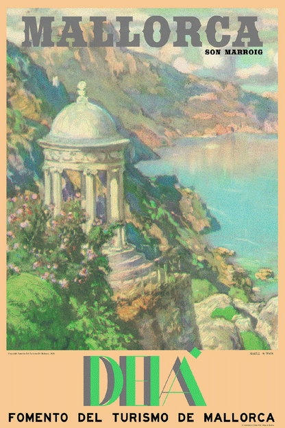 Deià, El Templete de Son Marroig, Mallorca, 1920s.