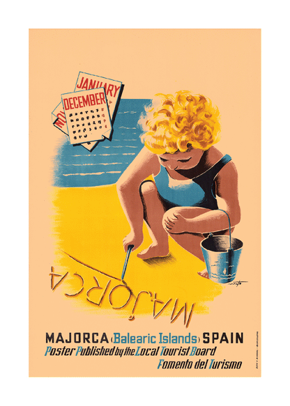 Majorca, For Year Round Sunshine, Balearic Islands, 1960s.