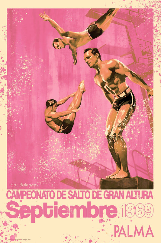Campeonato de Salto 1969, Palma de Mallorca, Islas Baleares. [Pink]