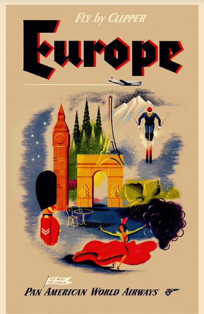 Europe, Pan American, 1950s [Landmarks].