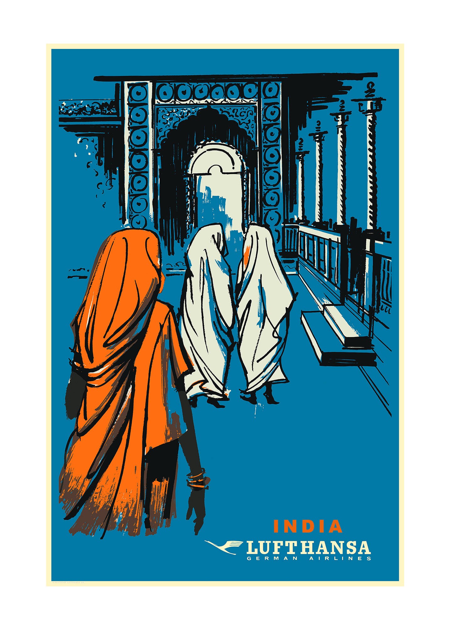 Lufthansa, India, 1960s [Gate].