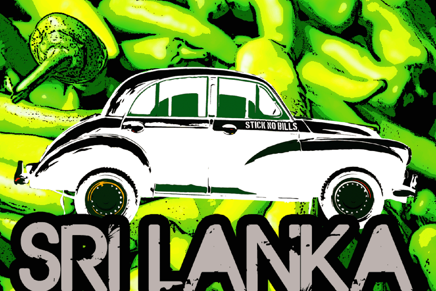 Green Chillies, VW Beetle, Sri Lanka, 2013.