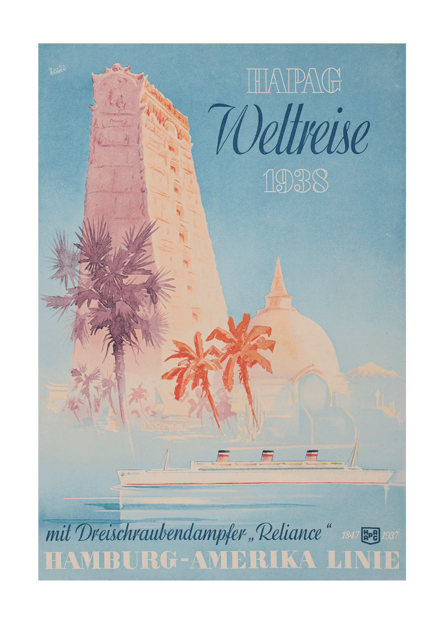 Ceylon Via The Hapag Winter Cruise, 1932.