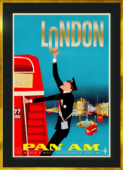 London, Pan American, 1950s [Red Double Decker]