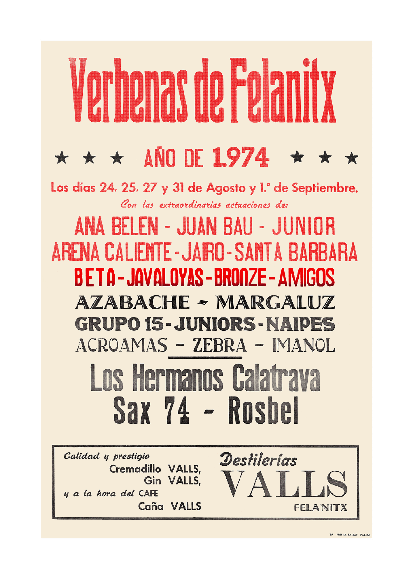 Verbenas de Felanitx, Mallorca, 1974 [Ana Belén]