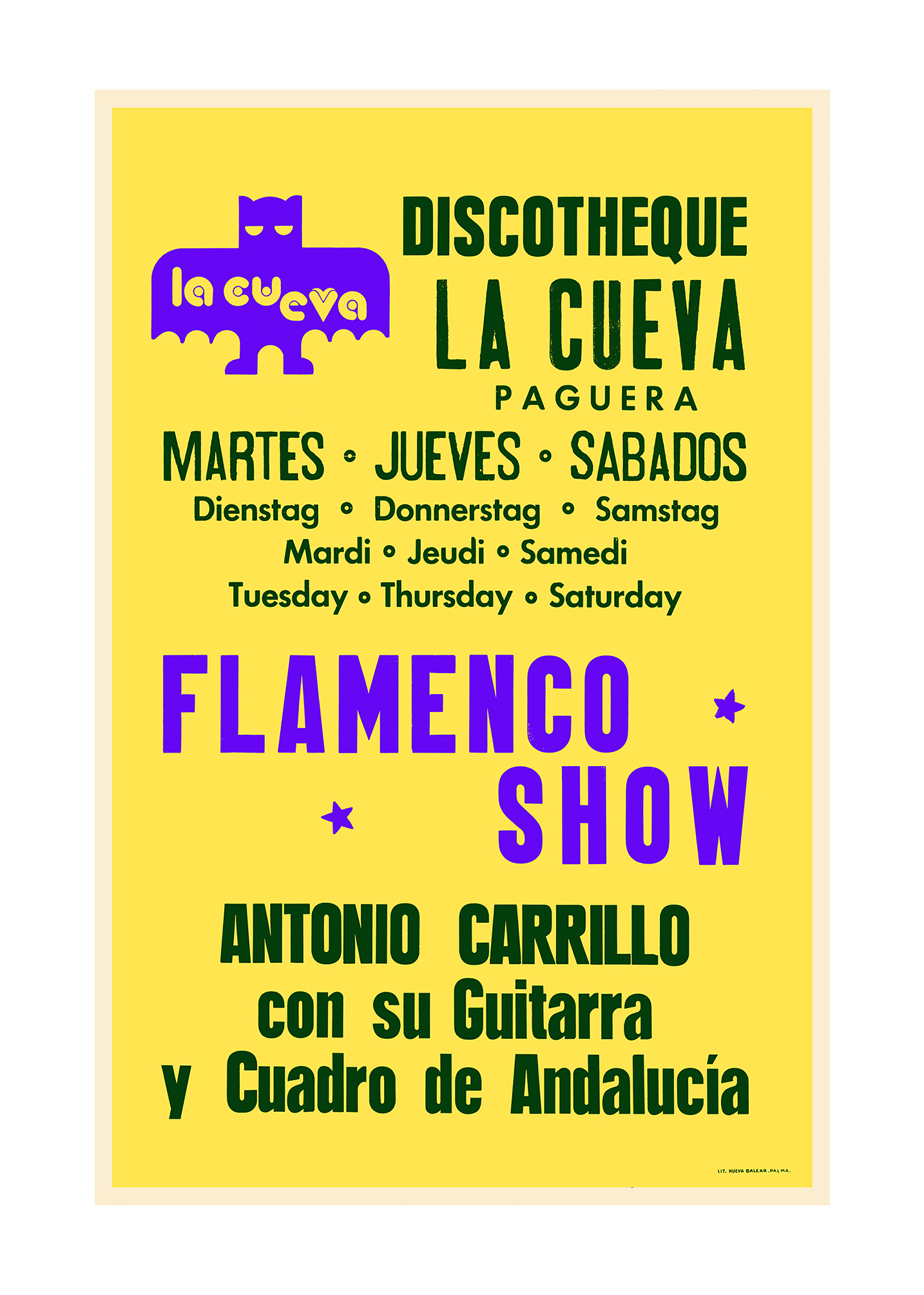 Discotheque La Cueva, Flamenco Show, Mallorca