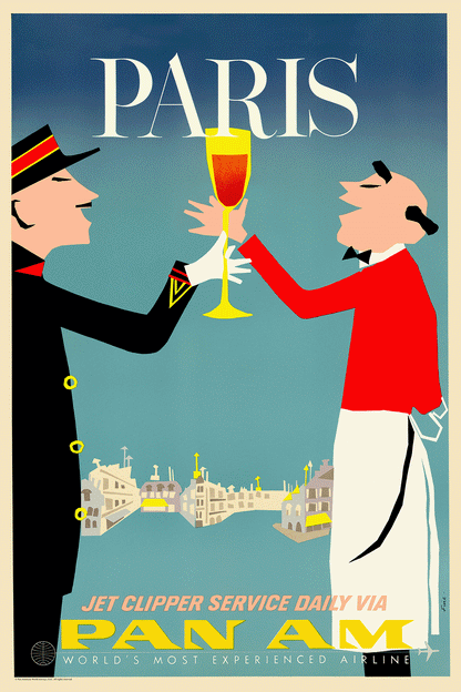 Paris, Pan American, 1950s [Tchin-Tchin!].