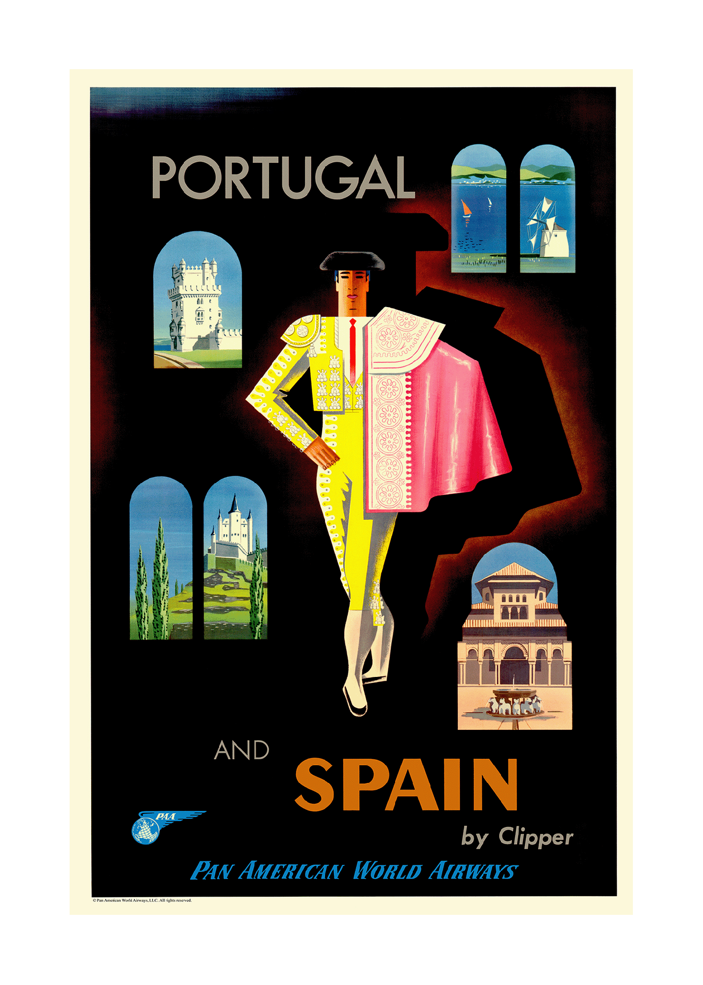 Portugal and Spain, Pan American, 1950s [Bullfighter].
