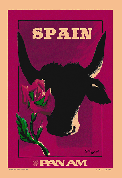 Spain, Pan Am, 1950s [Ode to the Toro] [Lilac]