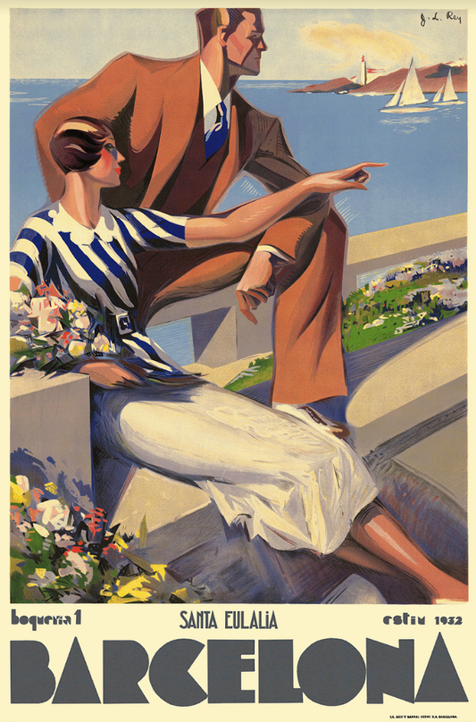 Lovers on the Promenade, Santa Eulalia, Barcelona, 1932.