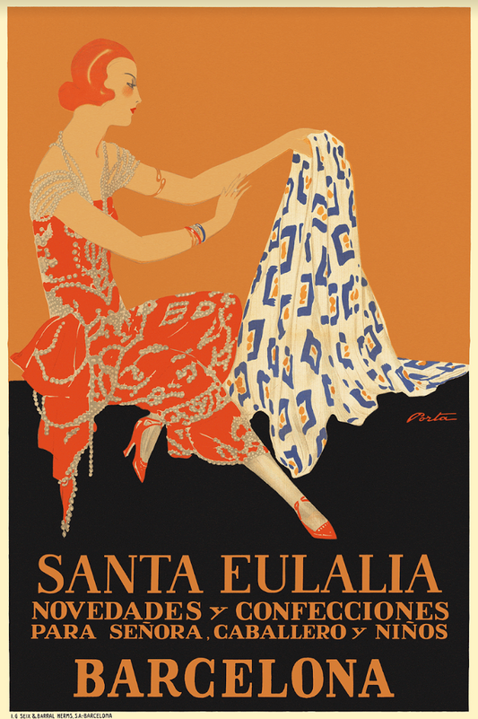 Eulàlia, Santa Eulalia, Barcelona, 1920s. [Peach]