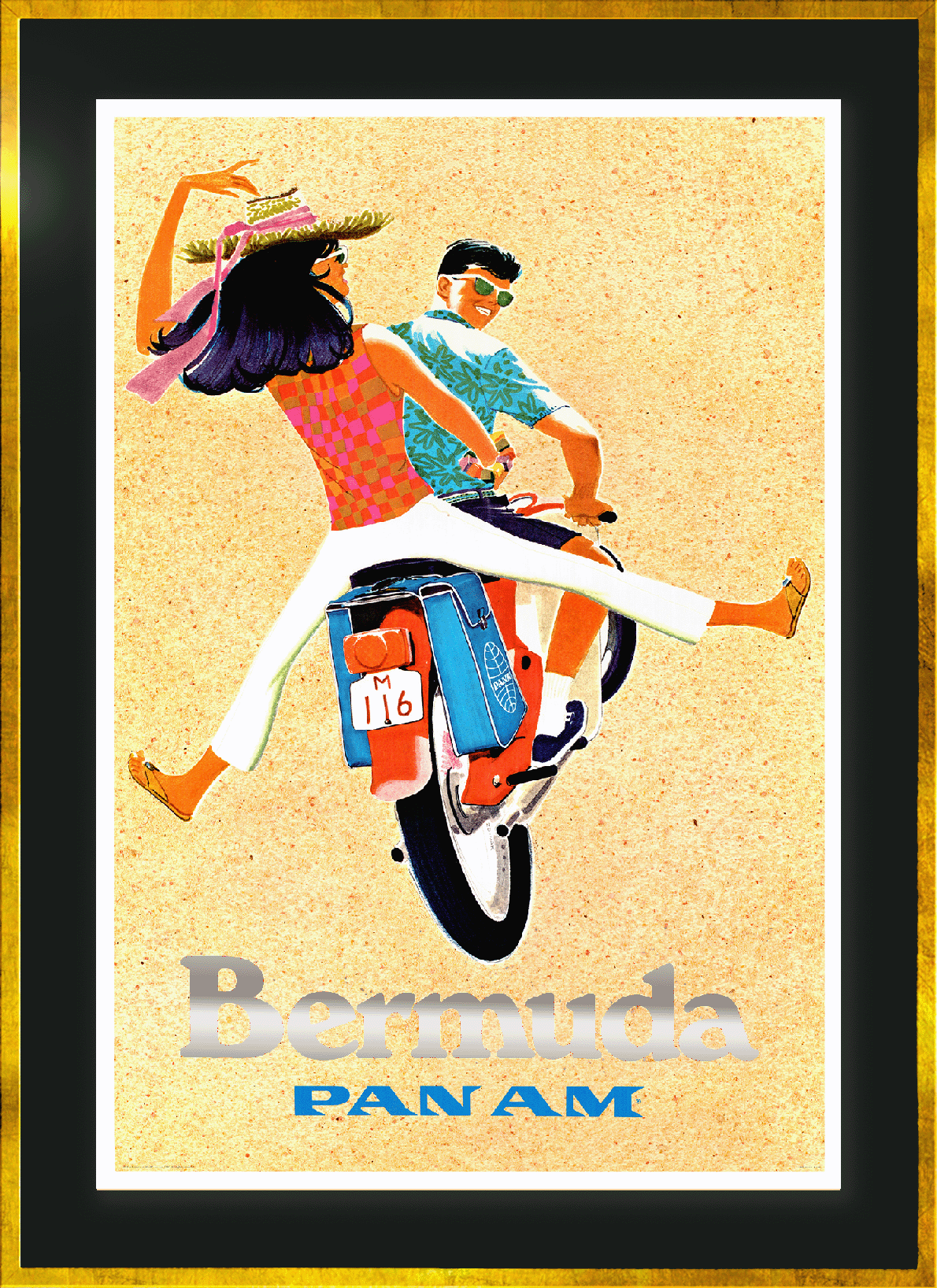 Bermuda, Pan Am, 1960s [Scooter riders].