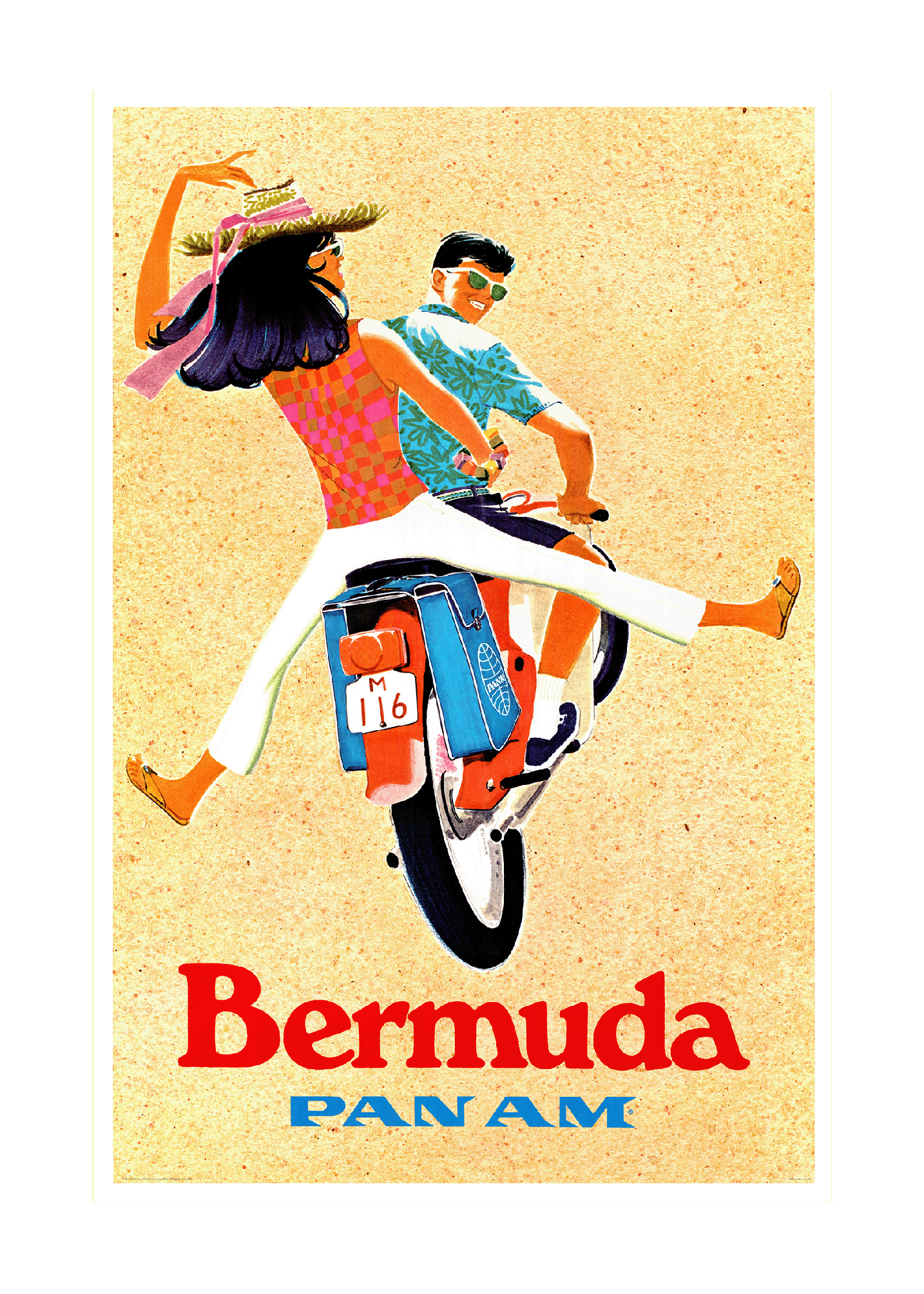 Bermuda, Pan Am, 1960s [Scooter riders].
