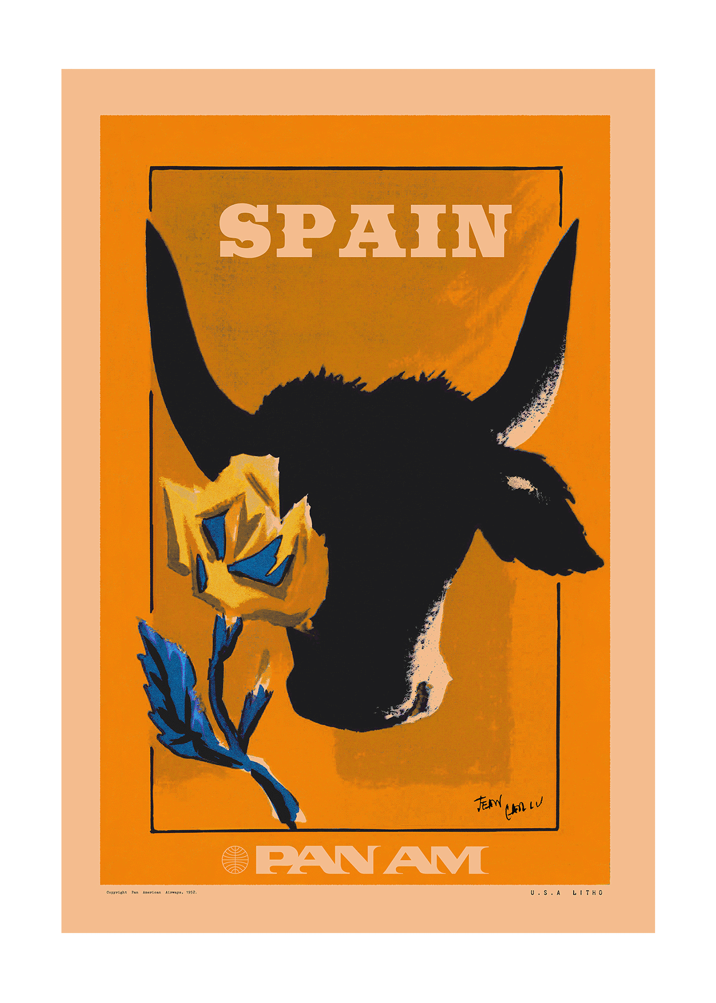 Spain, Pan Am, 1950s [Ode to the Toro] [Clementine]