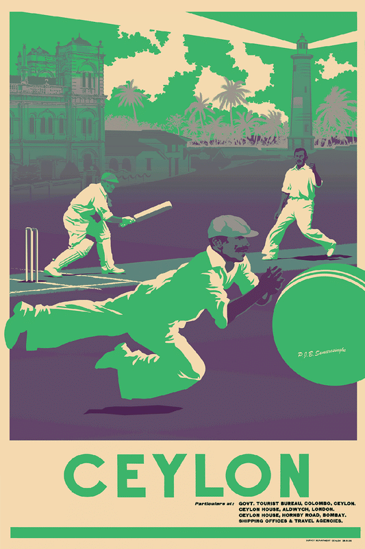 Bad Light - The Esplanade Galle Cricket Club, 1930s.
