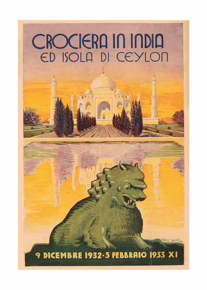 Taj Mahal & Sigiriya, Crociers India Et Ceylon - 1932.